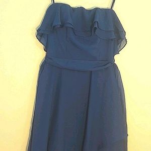 See and Rae strapless, asymmetrical dress